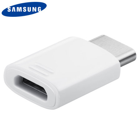 Offizieller Samsung Galaxy S9 Micro USB zu USB-C Adapter - Weiß