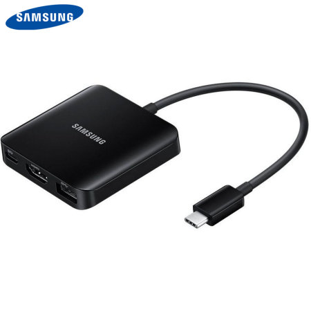 Se tilbage magnet at tiltrække Official Samsung Galaxy S9 4K Multiport USB-C to HDMI Adapter