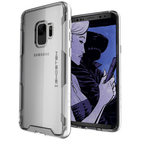 Ghostek Cloak 3 Samsung Galaxy S9 starke Hülle - Klar / Silber