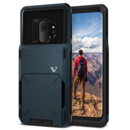 VRS Design Damda Folder Samsung Galaxy S9 V-Pro Case - Stone Blue