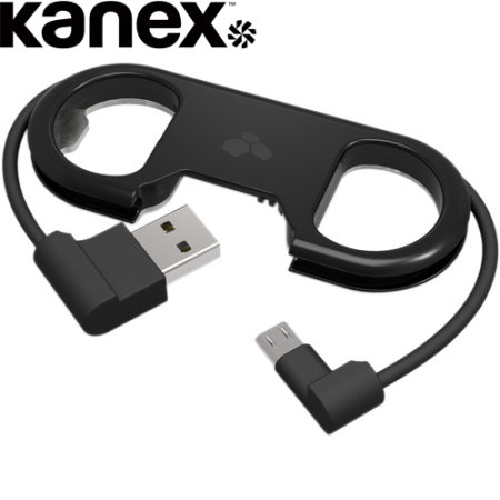 Kanex GoBuddy+ Micro USB Short Cable and Bottle Opener - Black