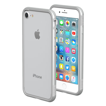 thanotech k11 iphone 8 / 7 aluminium bumper case - silver