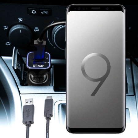 Setty Dual USB 3A Super Fast Car Charger For Samsung Galaxy S9 Plus