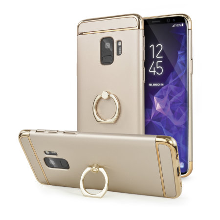 Olixar XRing Samsung Galaxy S9 Finger Loop Case - Gold