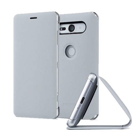 Housse officielle Sony Xperia XZ2 Compact Style Cover Stand – Grise