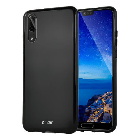 Olixar FlexiShield Huawei P20 Case - Solid Black