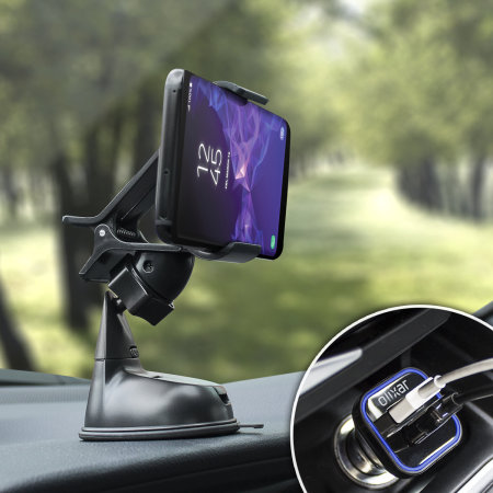 Pack support voiture Galaxy S9 Plus Olixar DriveTime avec chargeur