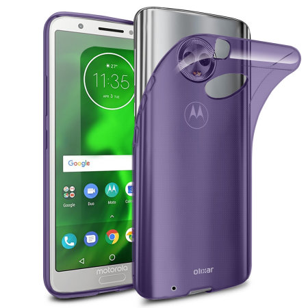 Olixar FlexiShield Motorola Moto G6 Gel Hülle - Lila