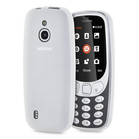 valuta Rijd weg vals Olixar FlexiShield Nokia 3310 3G (2017) Case - Frost White