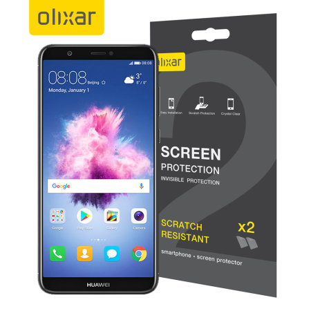 Olixar Huawei P Smart 2018 Screen Protector 2-in-1 Pack