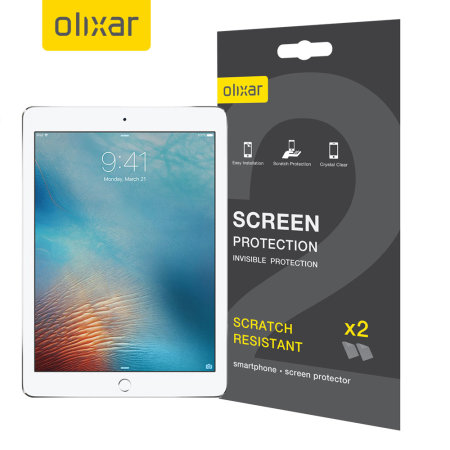 Olixar iPad 9.7 2018 Sirocco Film Schermbeschermer - 2 Eenheden