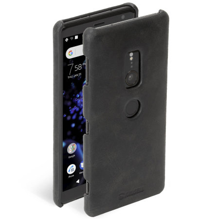 Krusell Sunne Sony Xperia XZ2 Leather Case - Black