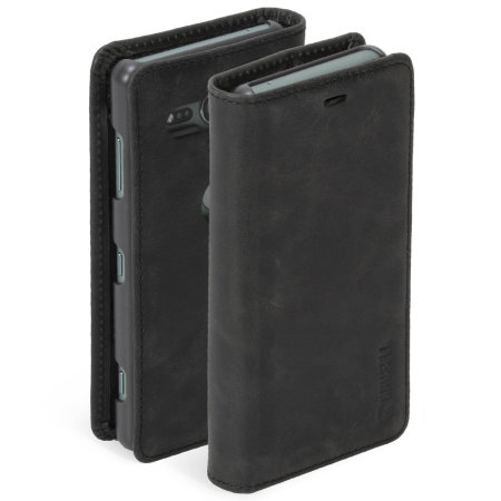 Krusell Sunne 2 Card Sony Xperia XZ2 Compact Folio Wallet Case - Black