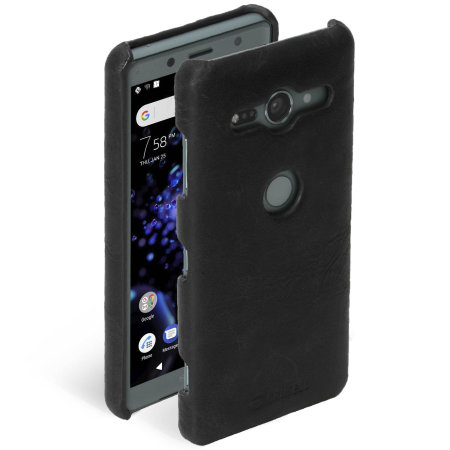 Krusell Sunne Sony Xperia XZ2 Compact Leather Case - Black