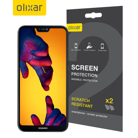 Olixar Huawei P20 Lite Screen Protector 2-in-1 Pack