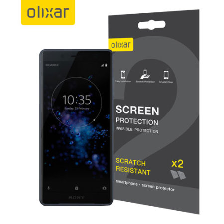 Olixar Sony Xperia XZ2 Compact Screen Protector 2-in-1 Pack