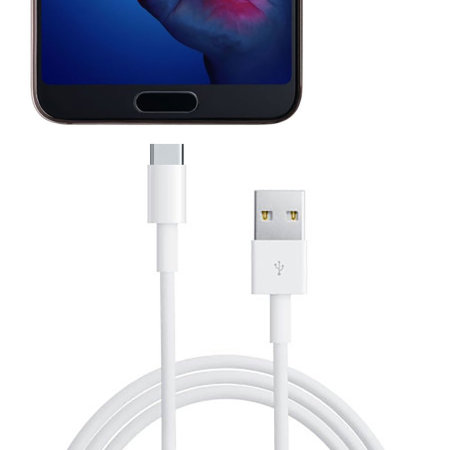 Official Huawei P20 Super Charge USB-C Laddningskabel - Vit