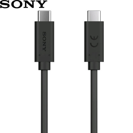 Official Sony USB 3.1 USB-C till USB-C Skal - Svart