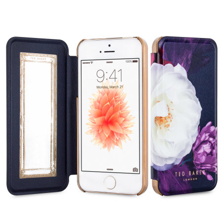 Ted Baker Candiece iPhone SE Mirror Folio Fodral - Blushing Bouquet