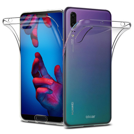 Olixar FlexiCover 360 Huawei P20 Full Cover Case - Clear