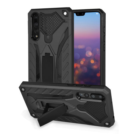 Olixar Raptor Huawei P20 Pro Tough Stand Case - Tactical Black