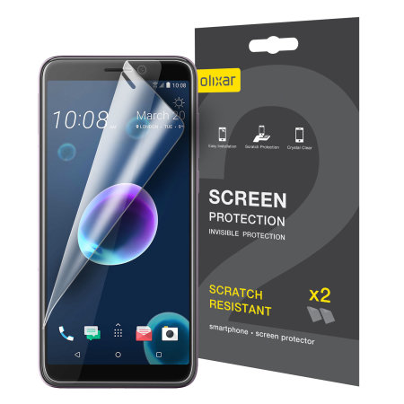Olixar HTC Desire 12 Screen Protector 2-in-1 Pack