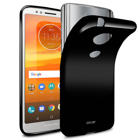 Olixar FlexiShield Motorola Moto E5 Gel Case - Zwart