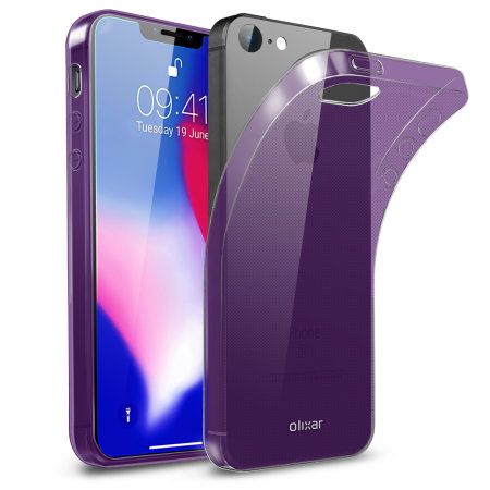 Olixar FlexiShield iPhone SE 2018 Gel Case - Purple