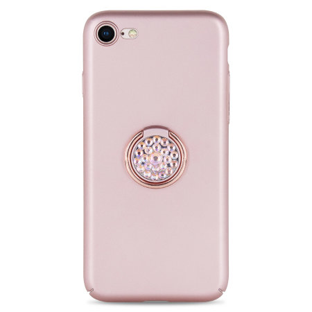 Coque iPhone 8 / iPhone 7 LoveCases Diamond Ring – Or rose