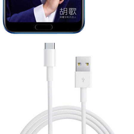 Official Huawei Honor 10 Super Charge USB-C Laddningskabel - Vit