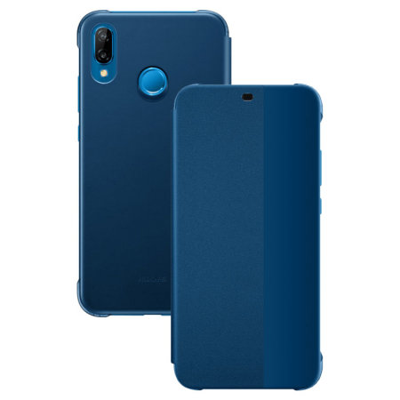 Original celular huawei p20 Lite smartphone bolso Smart View flip cover azul 