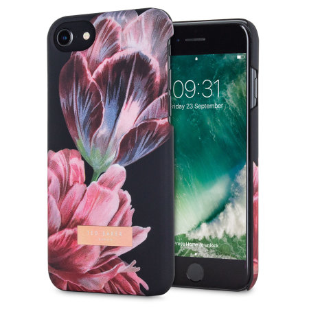 ted baker chillie iphone 7 soft feel shell case - tranquillity black