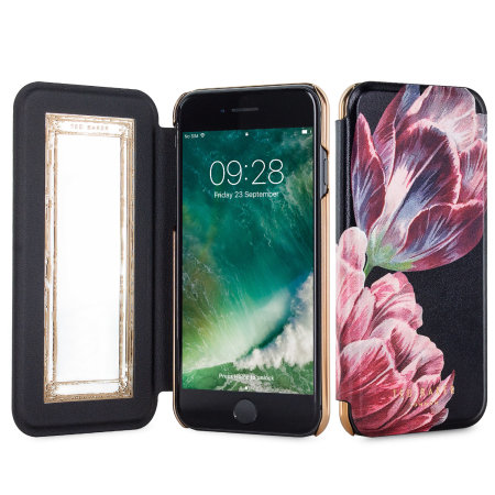 Ted Baker Antique Mirror Folio iPhone 7 Case - Tranquillity Black