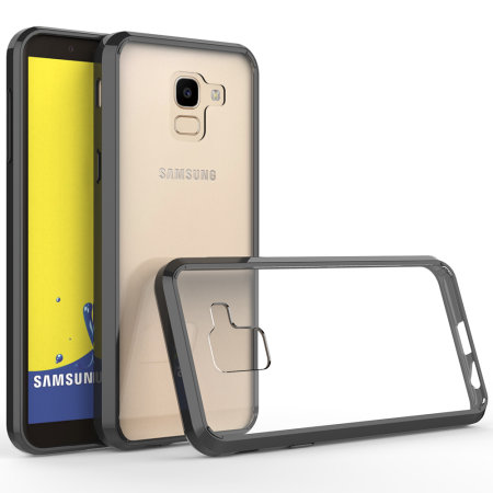 disk solid Blank Olixar ExoShield Tough Snap-on Samsung Galaxy J6 2018 Case - Black