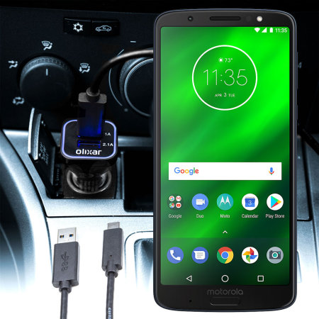 Olixar High Power Motorola Moto G6 Plus Car Charger - Mobile Fun Ireland