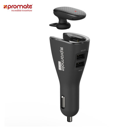 Kosten bespotten Seizoen Promate Aria-2 Mini Bluetooth Headset With Magnetic Dock & Car Charger