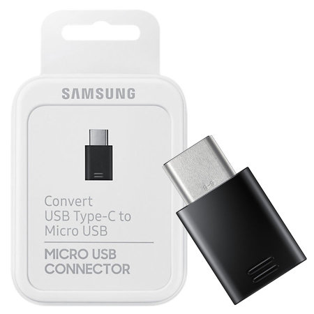 Adaptador Oficial Samsung USB-C Micro USB Galaxy S8 Plus Negro