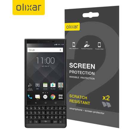Protection d'écran BlackBerry Key2 Film protecteur Olixar – Pack de 2
