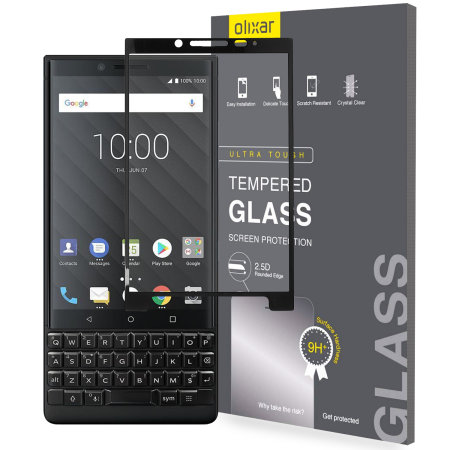 Olixar BlackBerry Key2 Tempered Glass Screen Protector