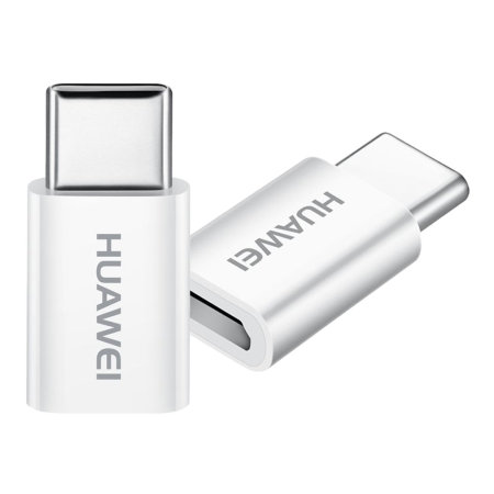 mod Beskrivende undergrundsbane Official Huawei White Micro-USB to USB-C Adapter