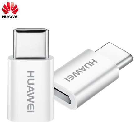 Official Huawei Micro USB to USB-C Adapter - White