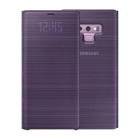 Official Samsung Galaxy Note 9 LED Plånboksfodral - Lavendel