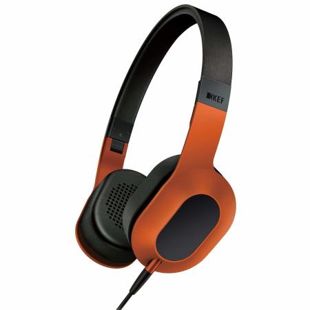 KEF M400 Hi-Fi Ohraufliegende Kopfhörer - Sunset Orange