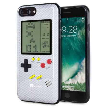 SuperSpot iPhone 7 Plus Retro Game Case - Carbon White