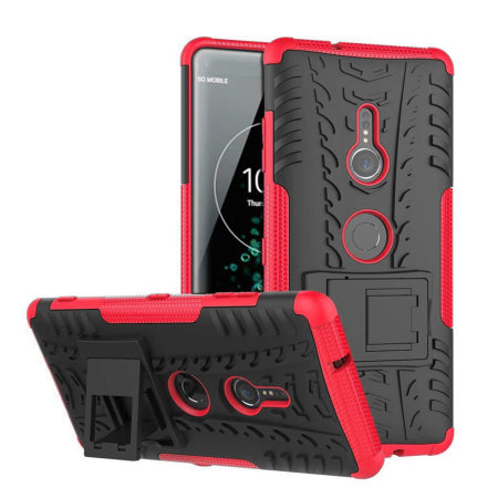 Coque Sony Xperia XZ3 Olixar ArmourDillo Protectrice – Rouge