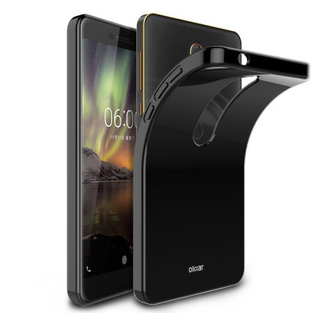 Coque Nokia 6.1 Olixar FlexiShield en gel – Noire