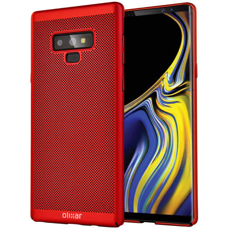 Olixar MeshTex Samsung Galaxy Note 9 Slim Case - Brazen Red