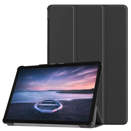 Olixar Leather-Style Samsung Galaxy Tab S4 Stand Case - Black