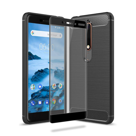 Olixar Sentinel Nokia 6 2018 Case and Glass Screen Protector