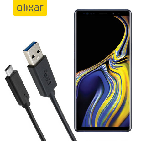 Olixar USB-C Samsung Galaxy Note 9 Charging Cable - Black 1m